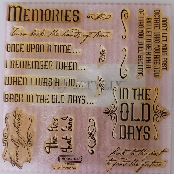 Memories acrylic stamp set - Picture 1 of 1